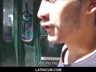 Giovane rotto latino giovane gay ha sporco video con strano